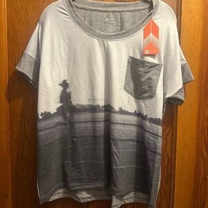 Oiselle Gray Graphic T-Shirt
